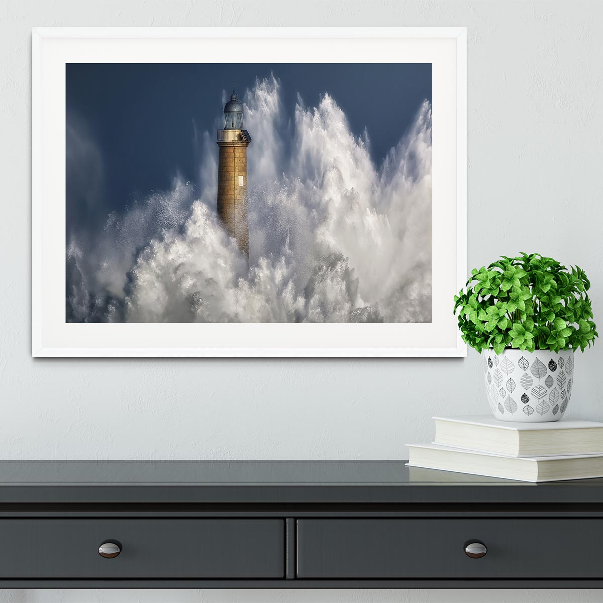 The Power Of The Sea Framed Print - Canvas Art Rocks - 5