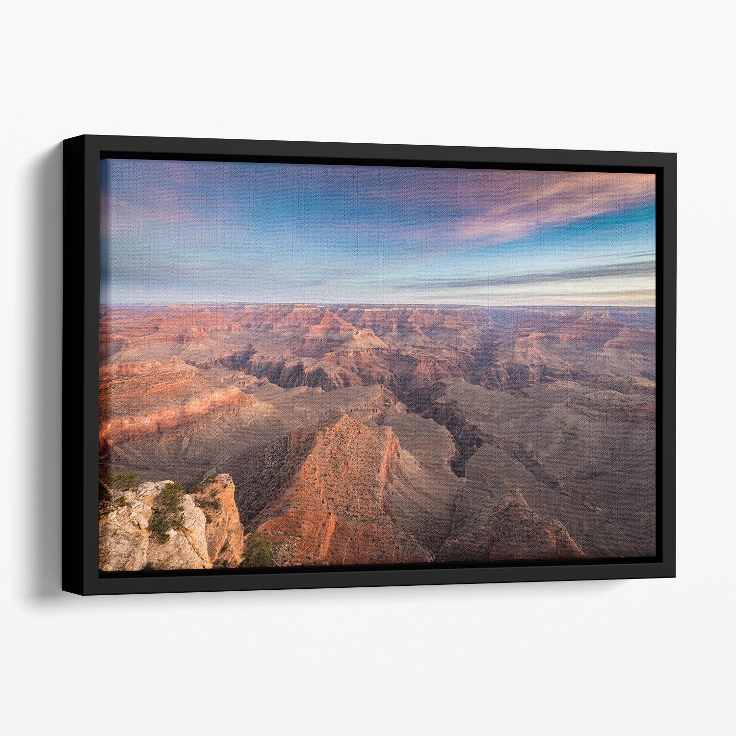 South Rim Sunrise Floating Framed Canvas - Canvas Art Rocks - 1