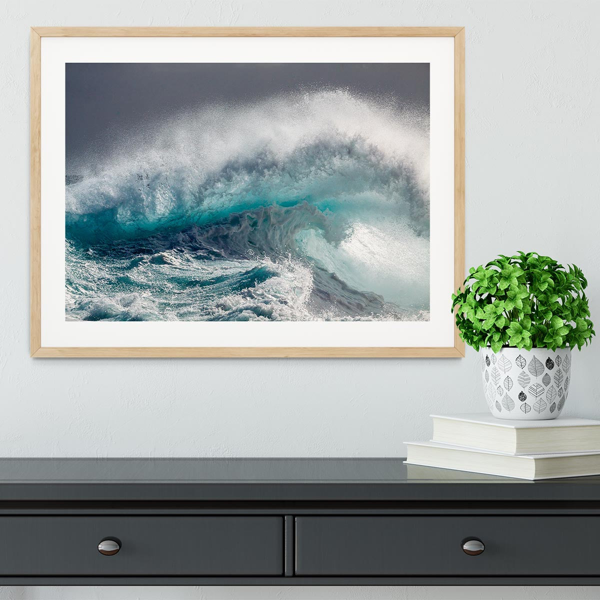 Mighty Water Framed Print - Canvas Art Rocks - 3