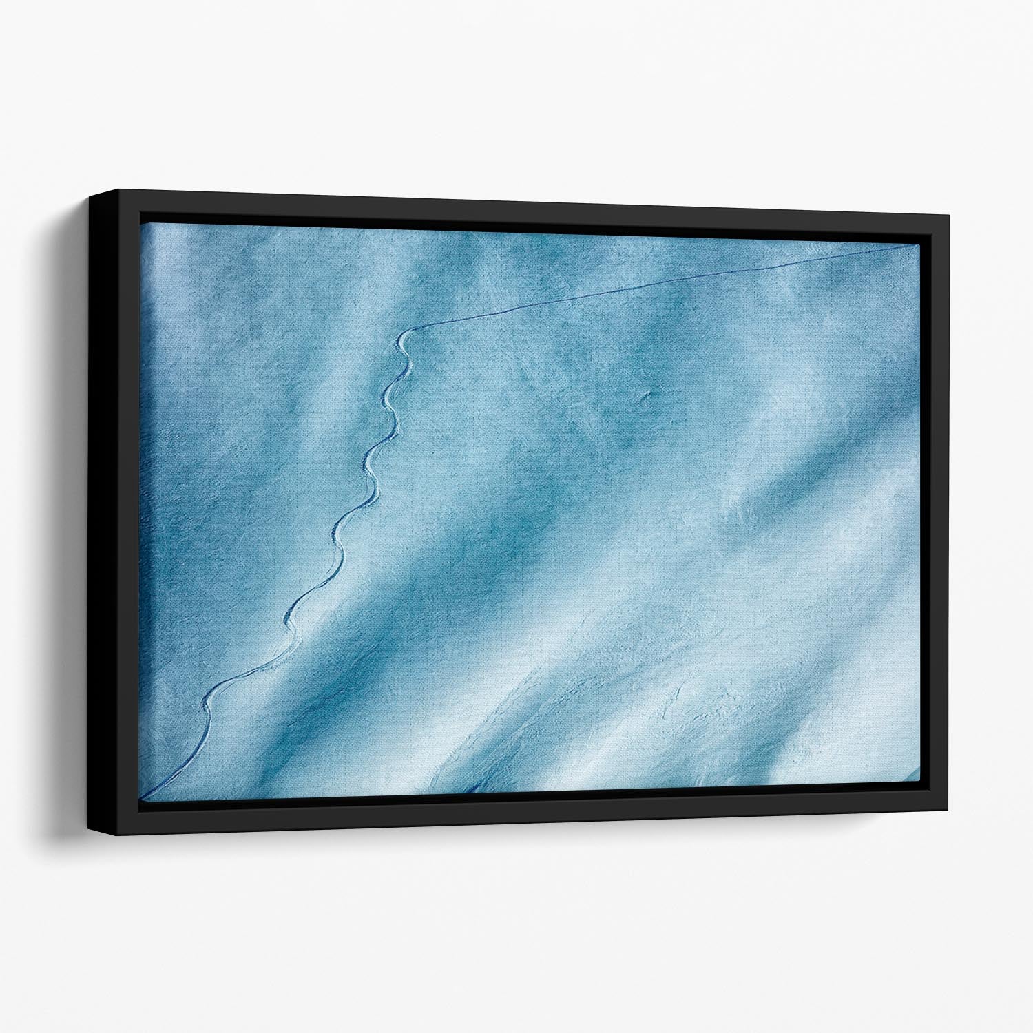 Wave Floating Framed Canvas - Canvas Art Rocks - 1