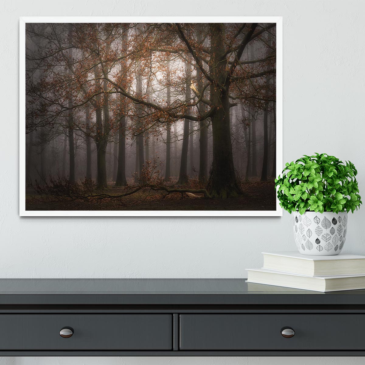 Foggy MemoryOf The Past Framed Print - Canvas Art Rocks -6