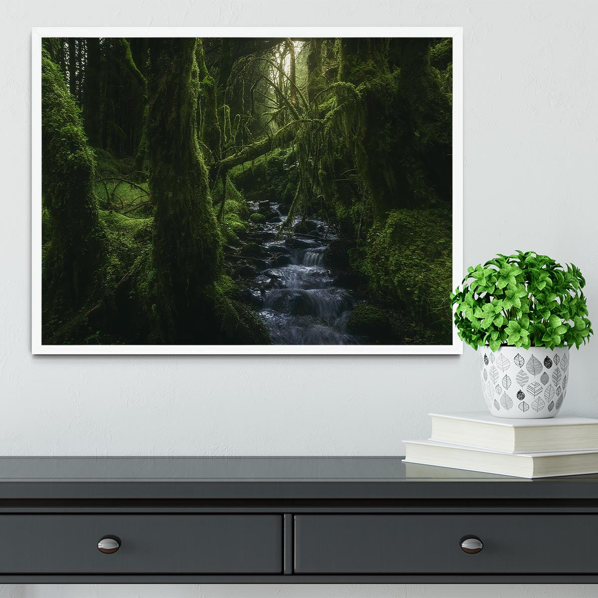 Hidden Wood Framed Print - Canvas Art Rocks -6