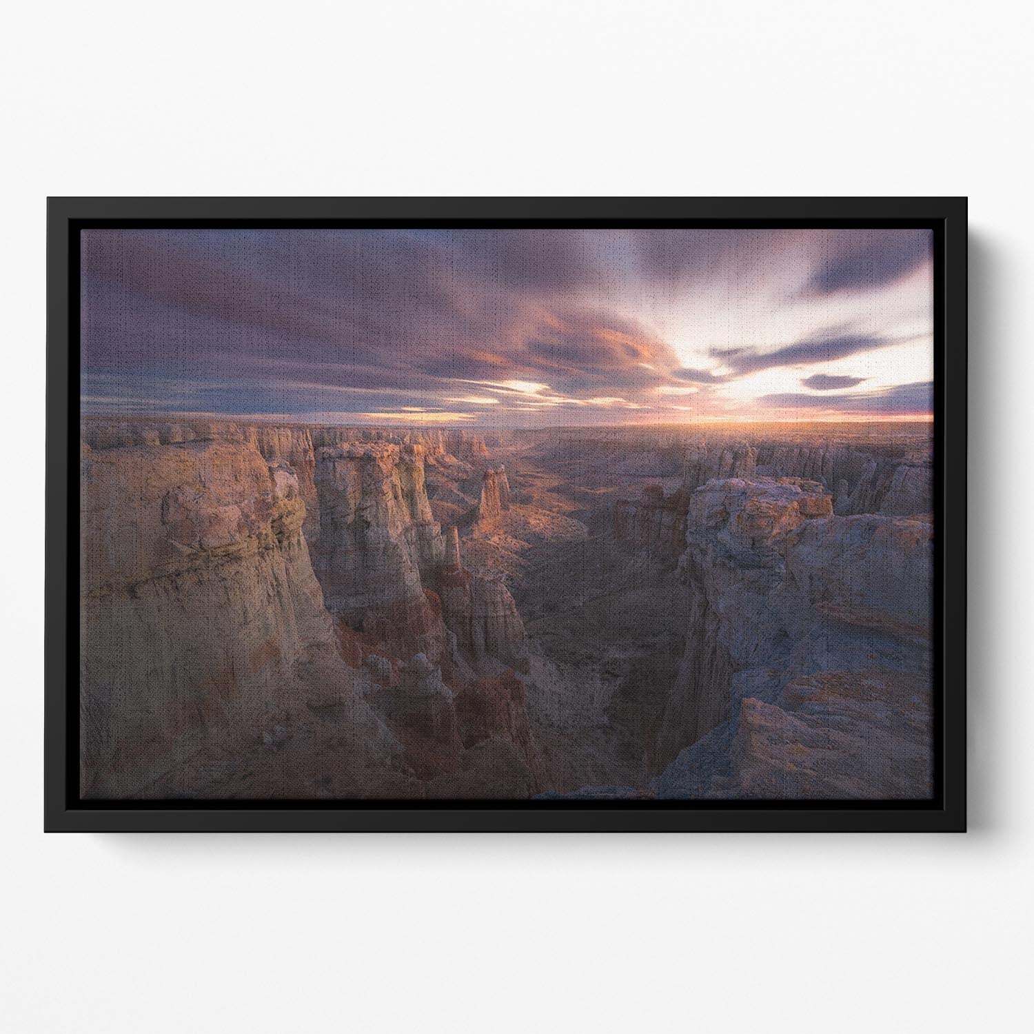 Above And Beyond Valley Floating Framed Canvas - Canvas Art Rocks - 2