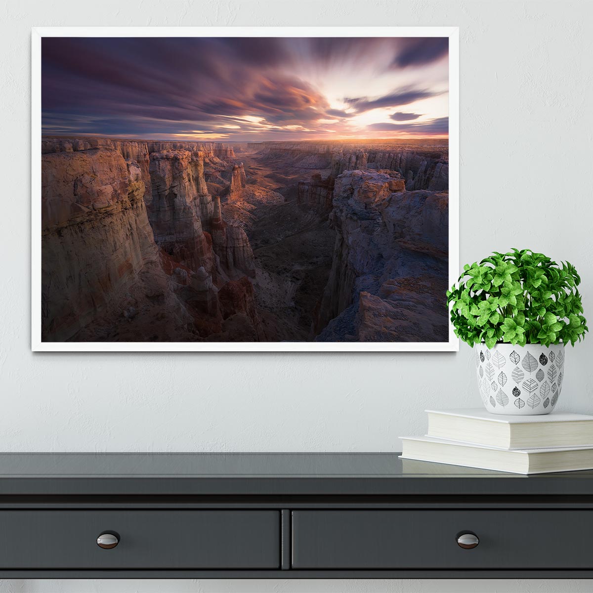 Above And Beyond Valley Framed Print - Canvas Art Rocks -6