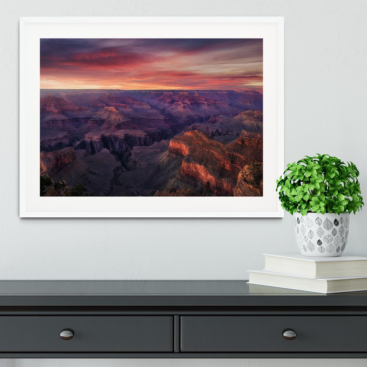 Canyon On Fire Framed Print - Canvas Art Rocks - 5