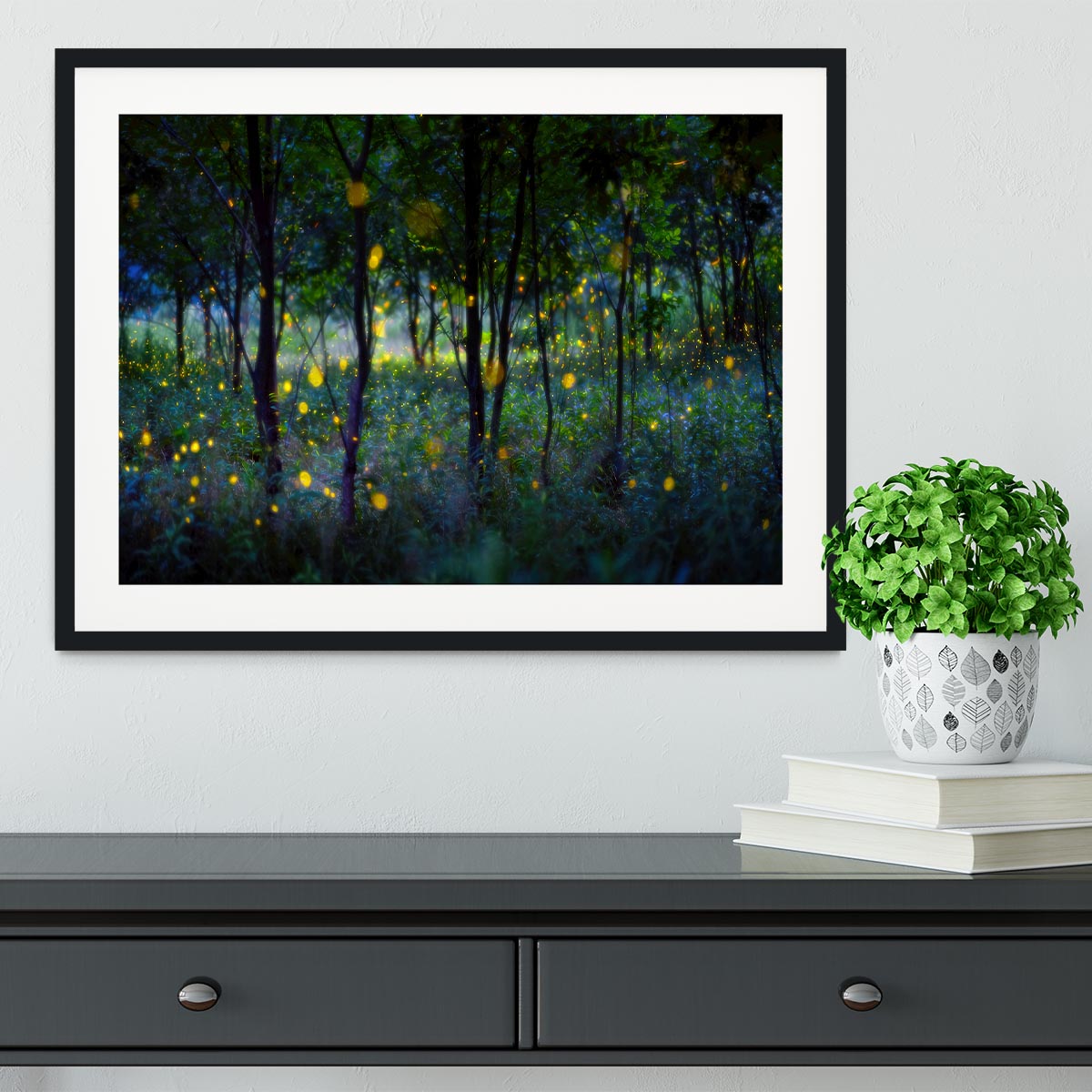 Magic Fireflies Framed Print - Canvas Art Rocks - 1