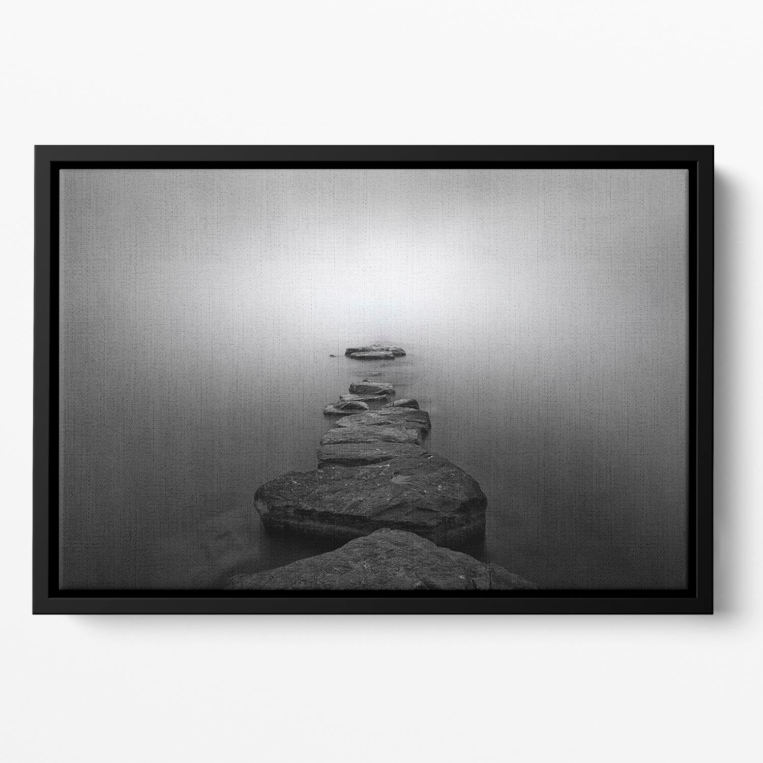 Stones Ii Floating Framed Canvas - Canvas Art Rocks - 2