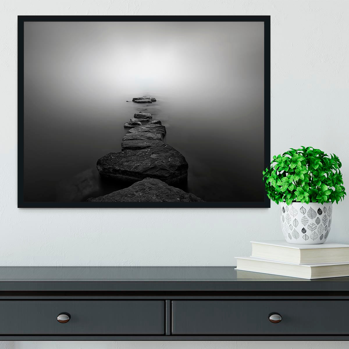 Stones Ii Framed Print - Canvas Art Rocks - 2