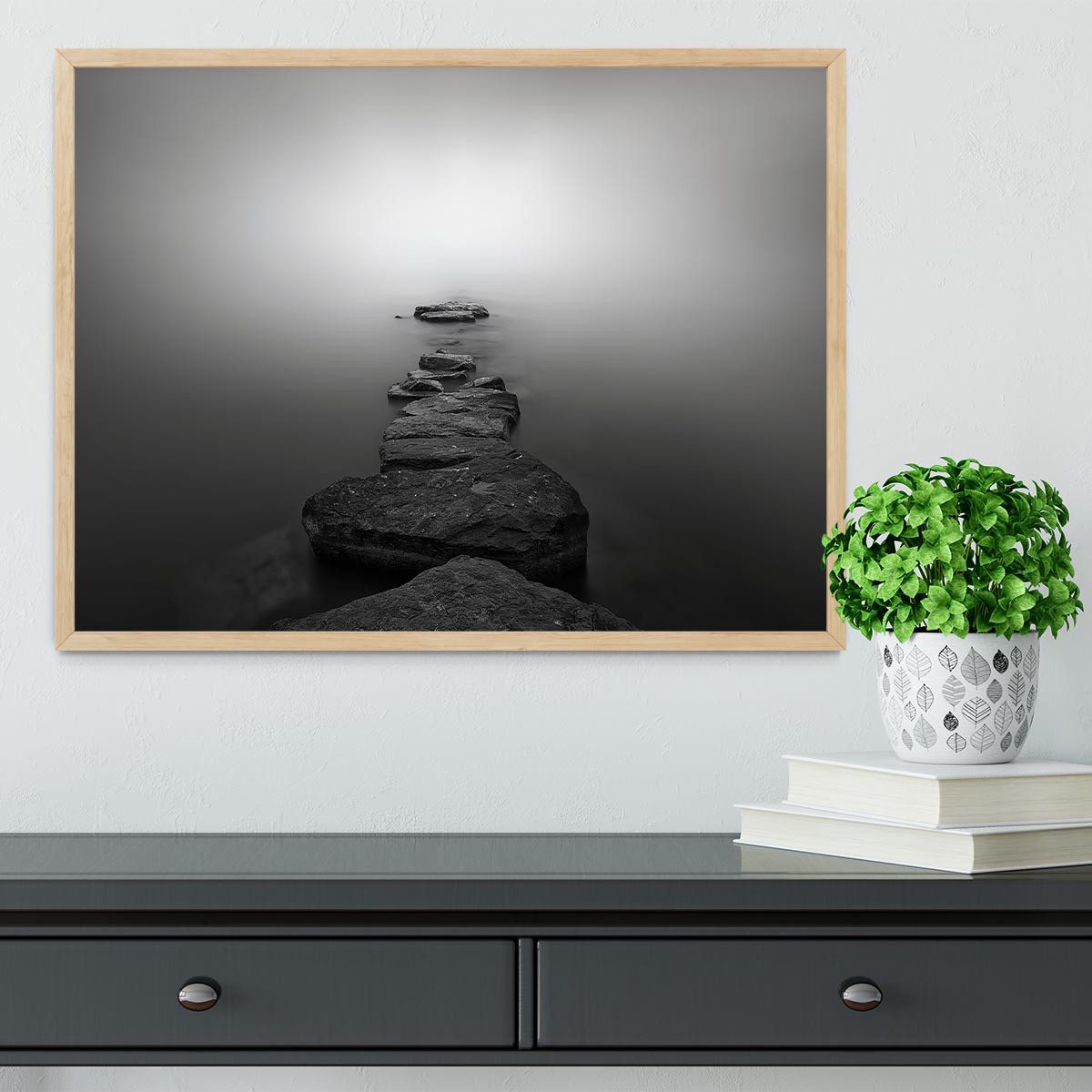 Stones Ii Framed Print - Canvas Art Rocks - 4