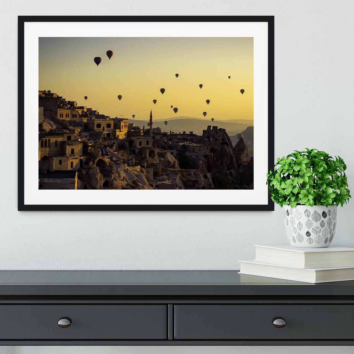 Sunrise Over Cappadocia Framed Print - Canvas Art Rocks - 1