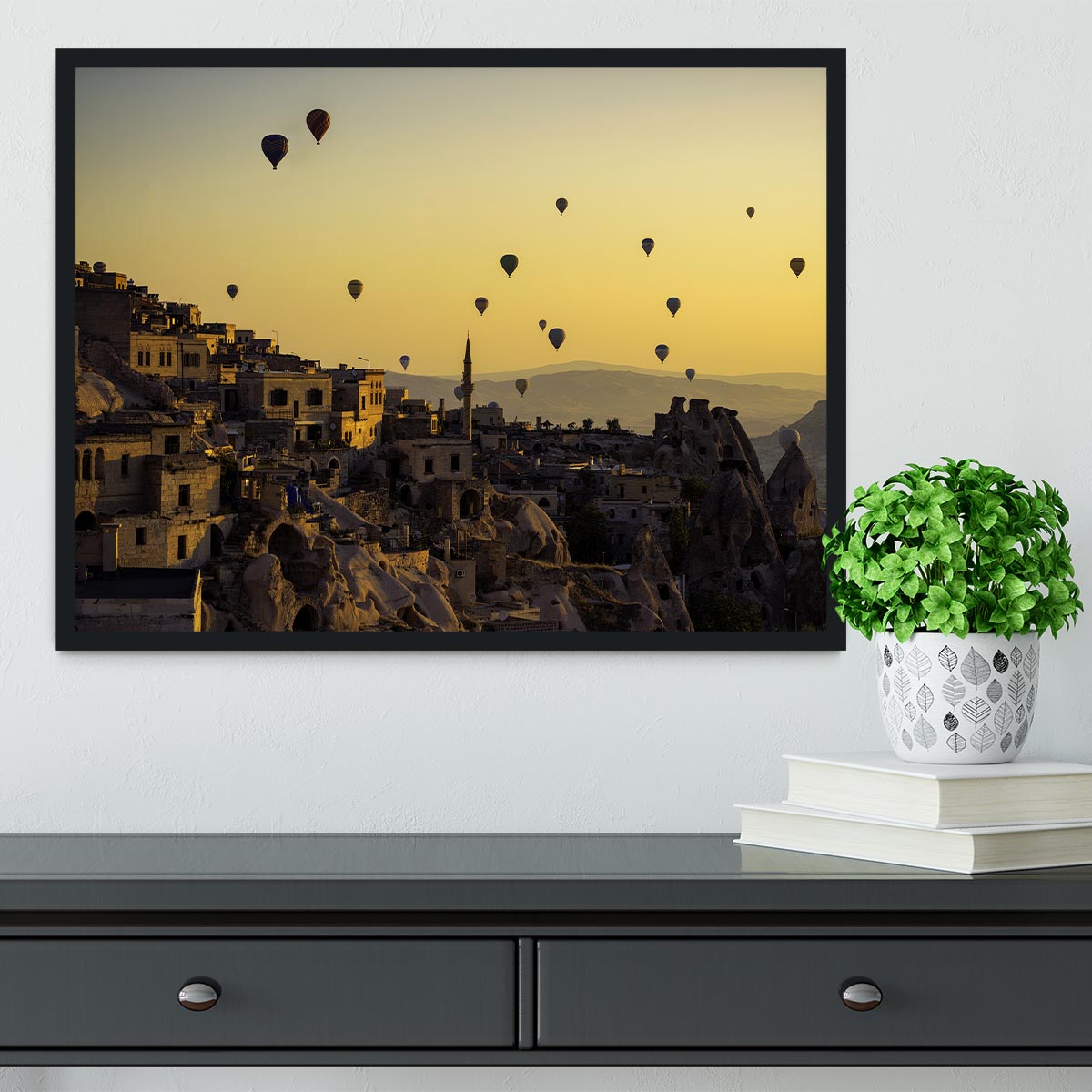 Sunrise Over Cappadocia Framed Print - Canvas Art Rocks - 2