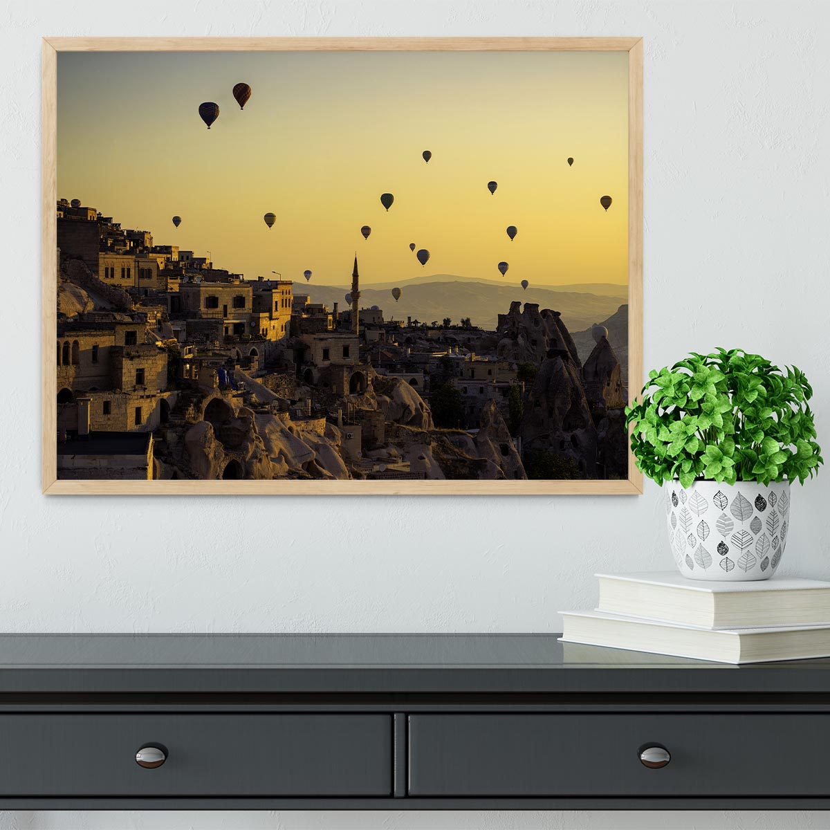 Sunrise Over Cappadocia Framed Print - Canvas Art Rocks - 4