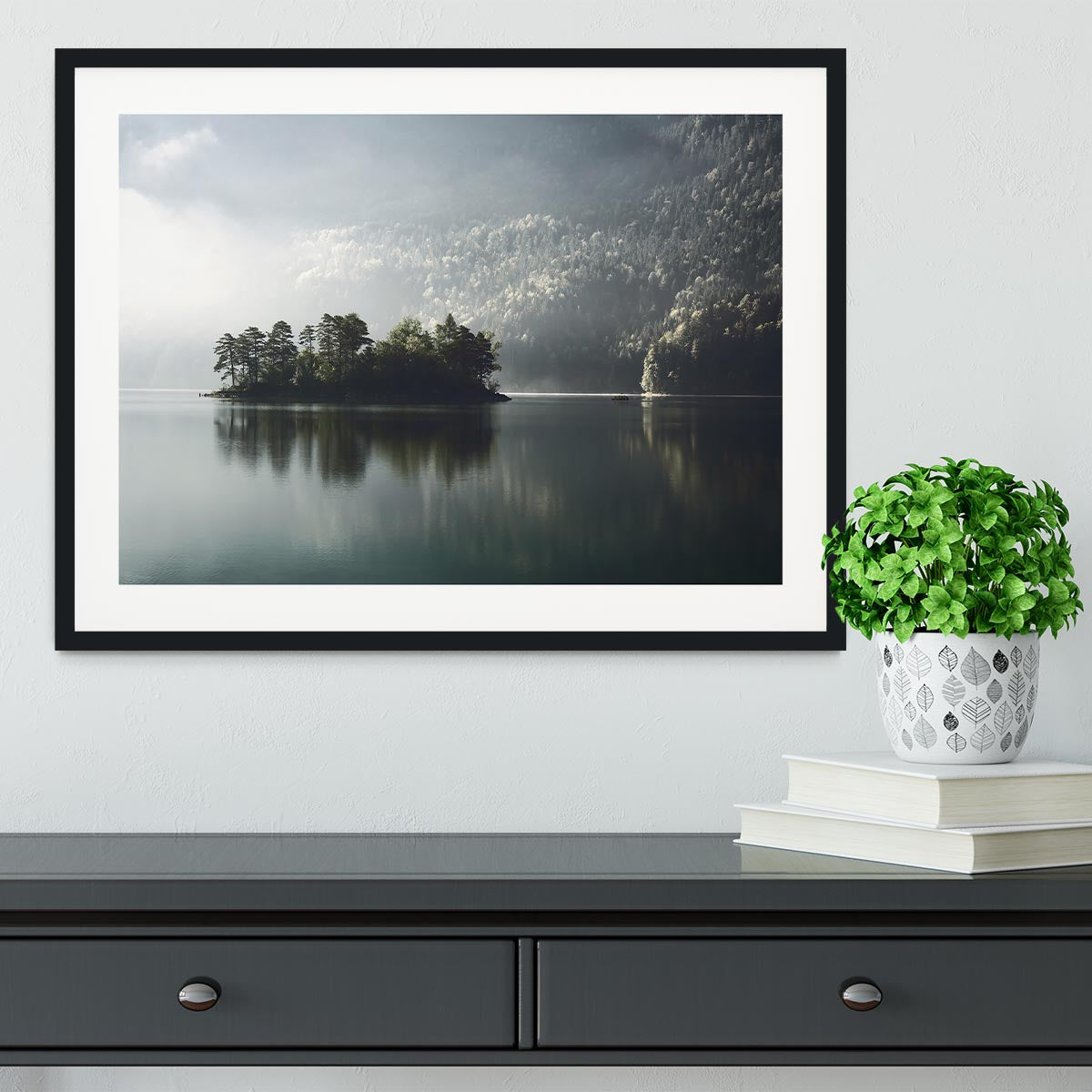 Morning Fog Clearing Framed Print - Canvas Art Rocks - 1