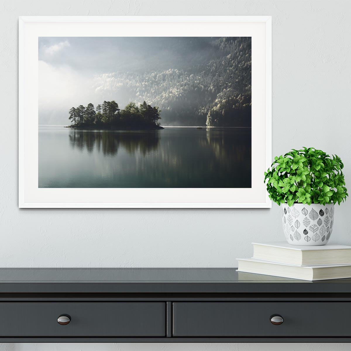 Morning Fog Clearing Framed Print - Canvas Art Rocks - 5