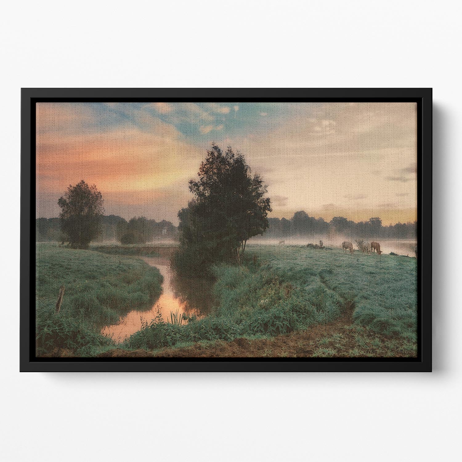 Foggy Dream Floating Framed Canvas - Canvas Art Rocks - 2