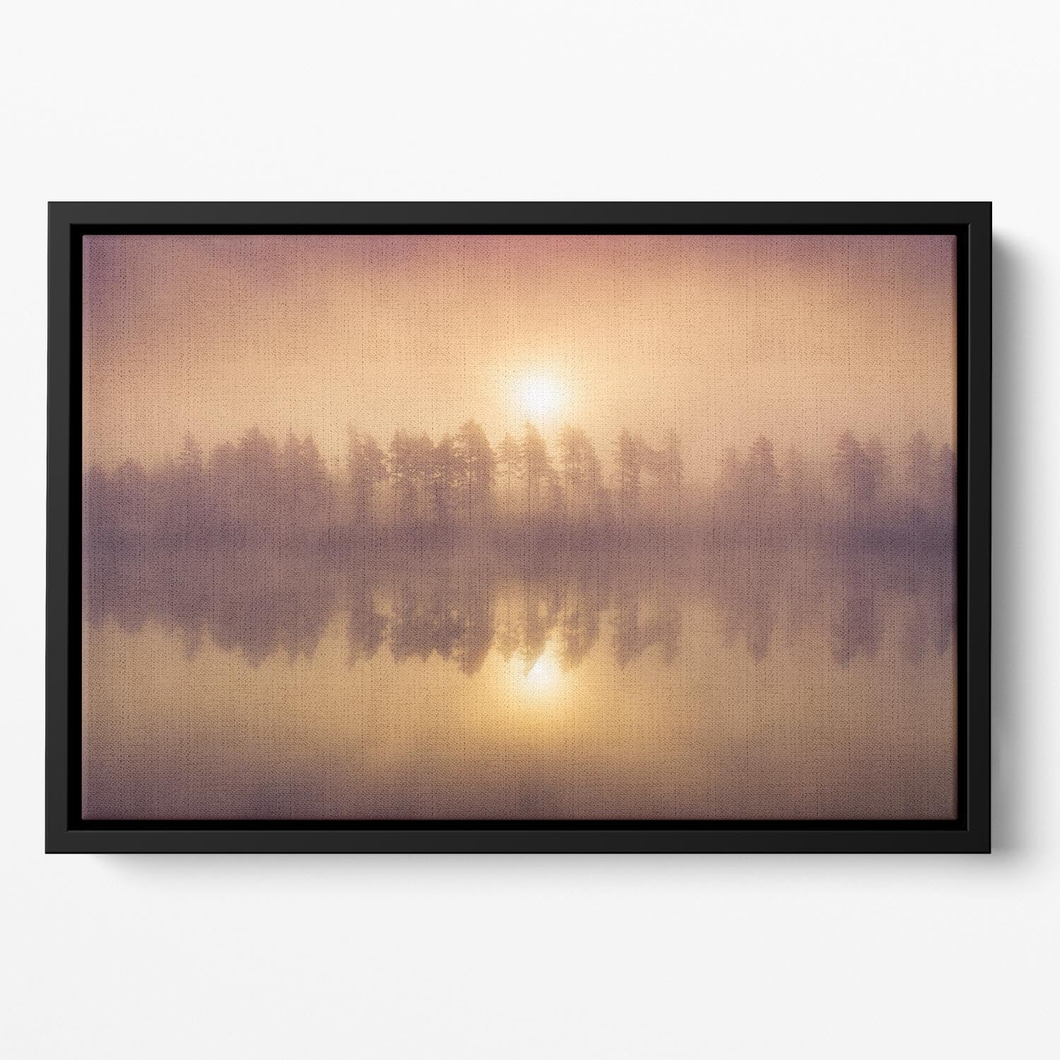 Tree Line Floating Framed Canvas - Canvas Art Rocks - 2