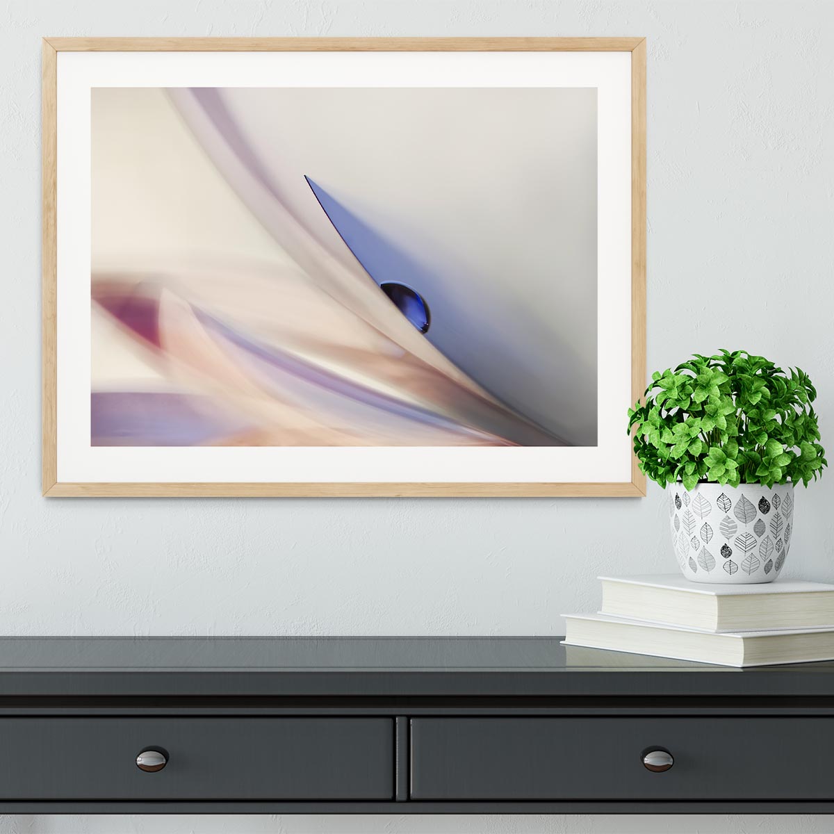 The Blue Drop Framed Print - Canvas Art Rocks - 3