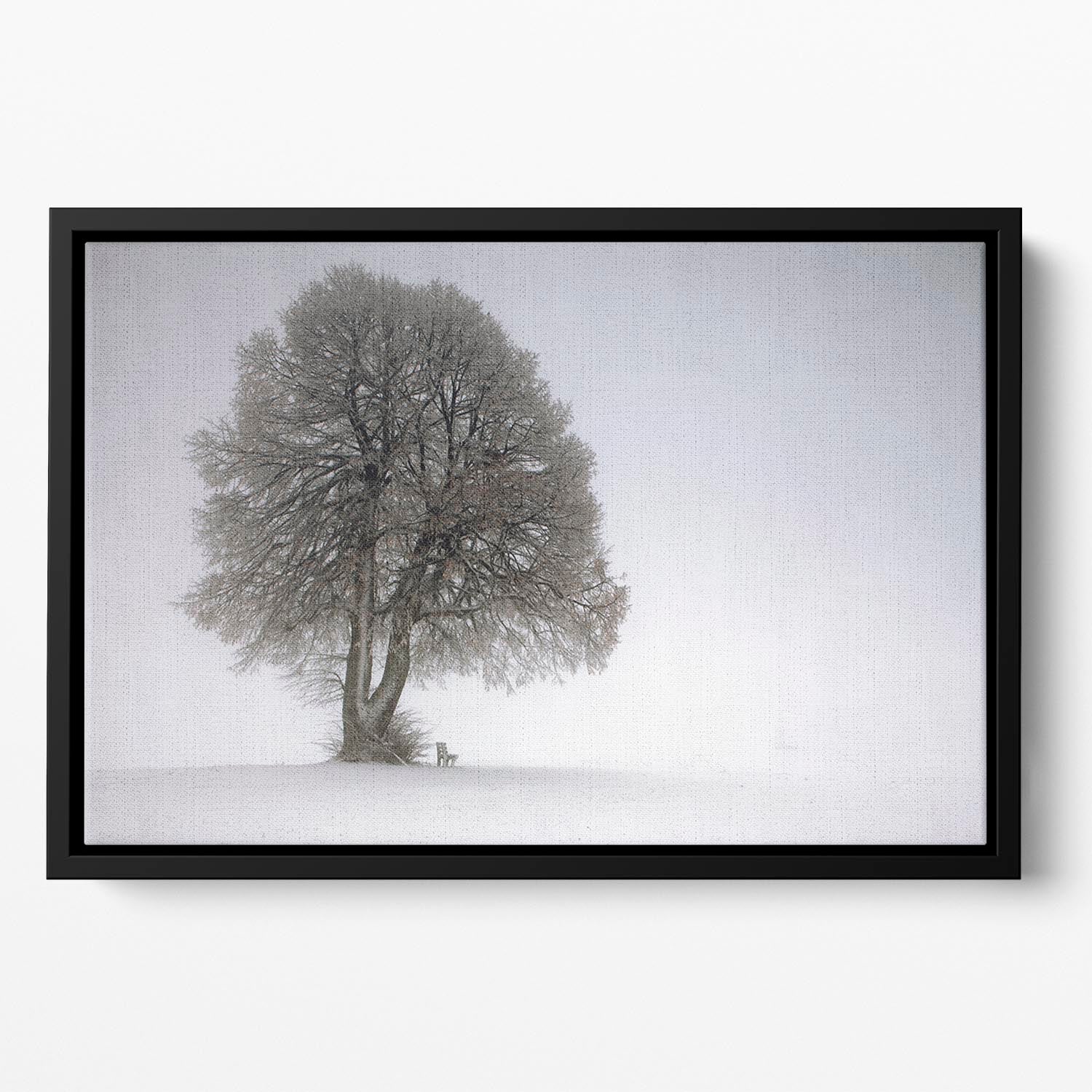 Winter Tree Floating Framed Canvas - Canvas Art Rocks - 2