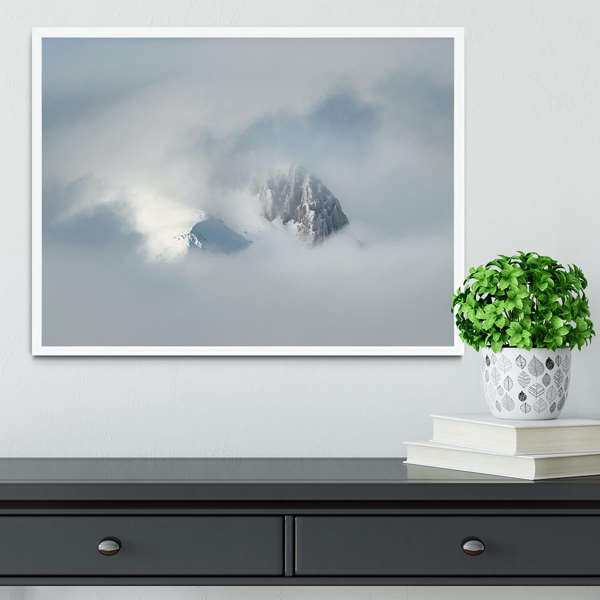 Mountain Peak Framed Print - Canvas Art Rocks -6