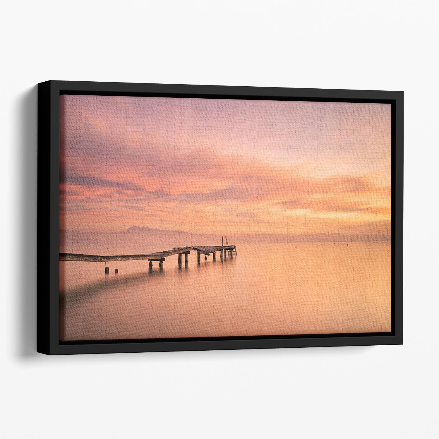 Garda Lake Floating Framed Canvas - Canvas Art Rocks - 1