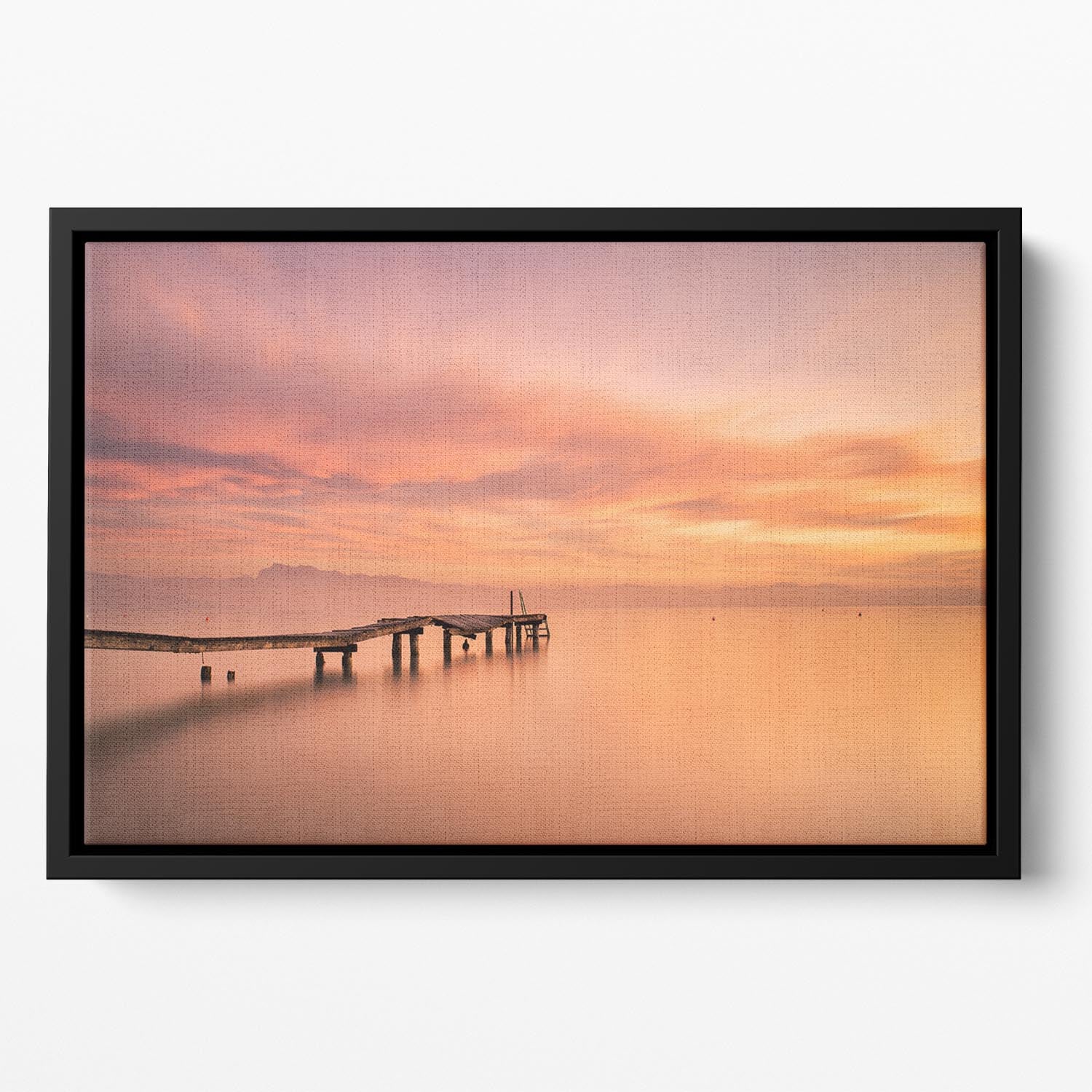 Garda Lake Floating Framed Canvas - Canvas Art Rocks - 2