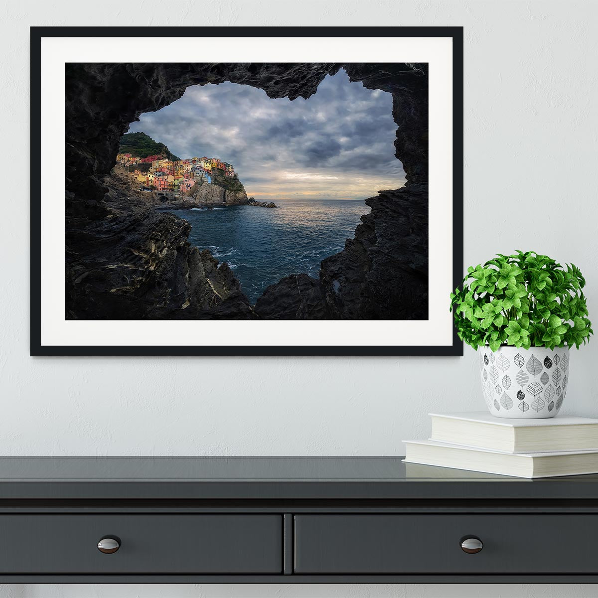 I Love Manarola Framed Print - Canvas Art Rocks - 1