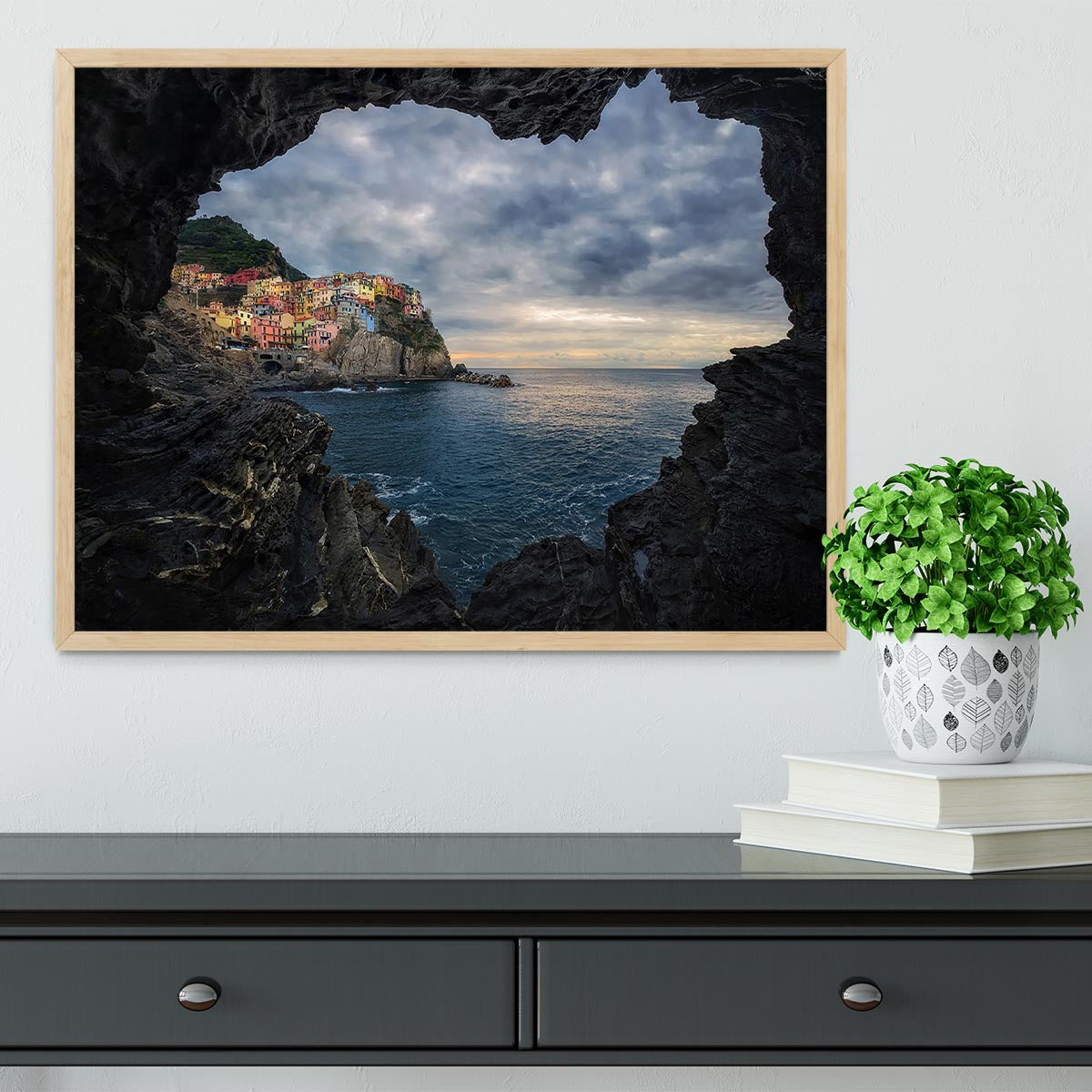 I Love Manarola Framed Print - Canvas Art Rocks - 4