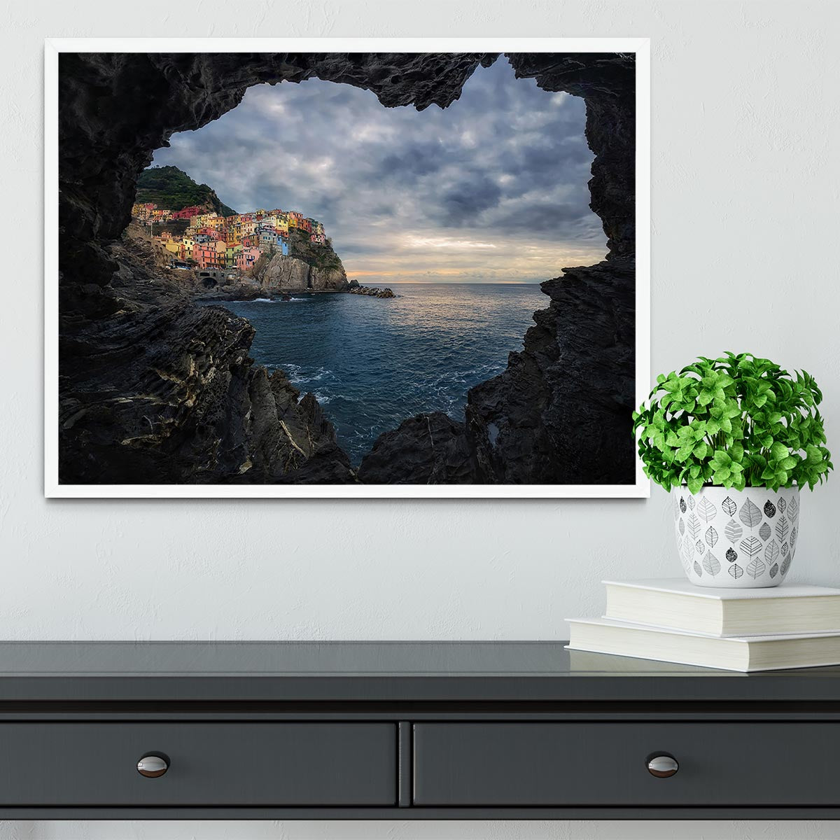 I Love Manarola Framed Print - Canvas Art Rocks -6