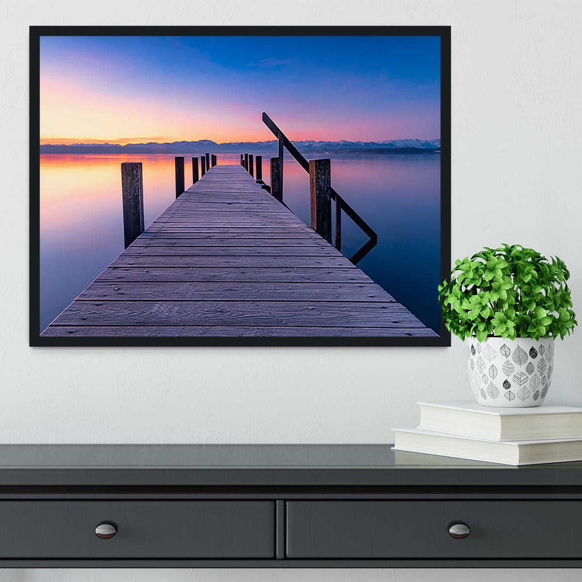 At The Lake Framed Print - Canvas Art Rocks - 2