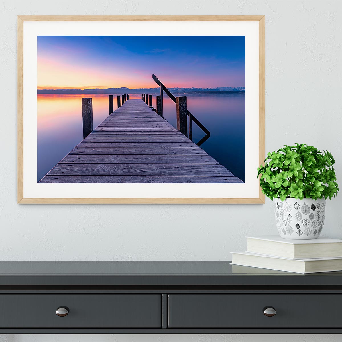 At The Lake Framed Print - Canvas Art Rocks - 3