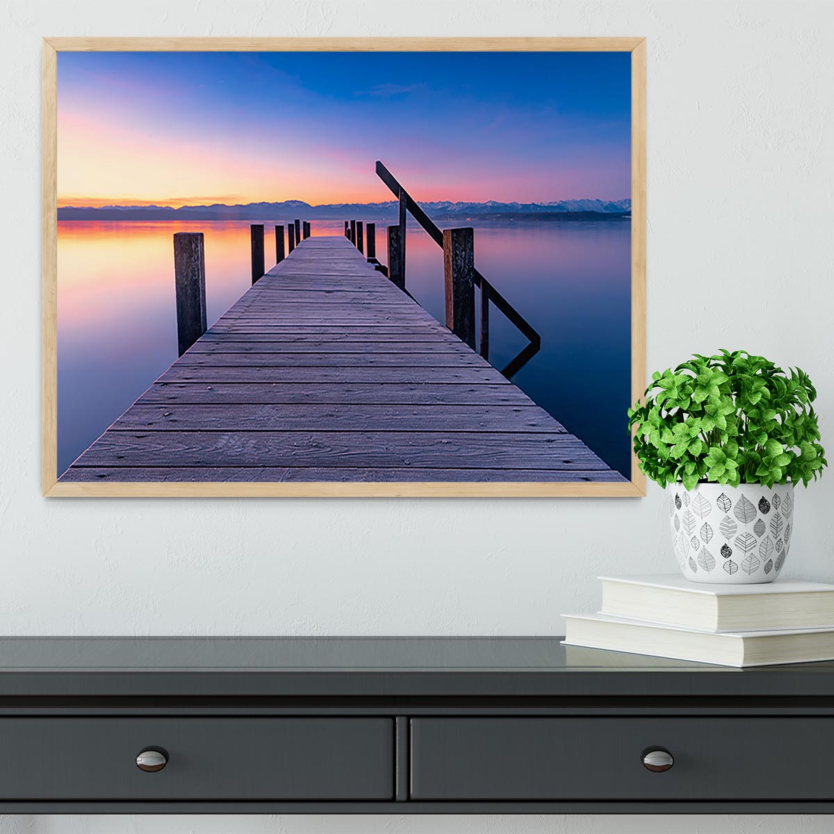 At The Lake Framed Print - Canvas Art Rocks - 4