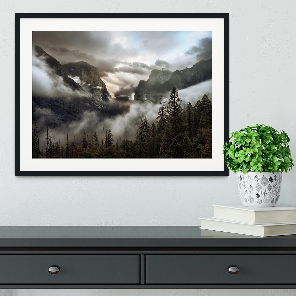 Upper Valley Morning Framed Print - Canvas Art Rocks - 1