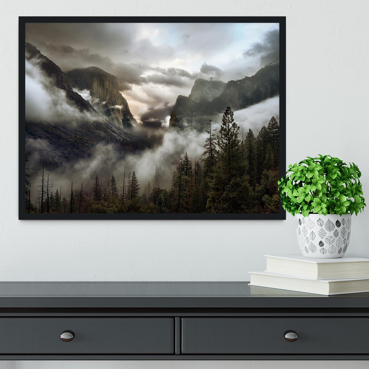 Upper Valley Morning Framed Print - Canvas Art Rocks - 2