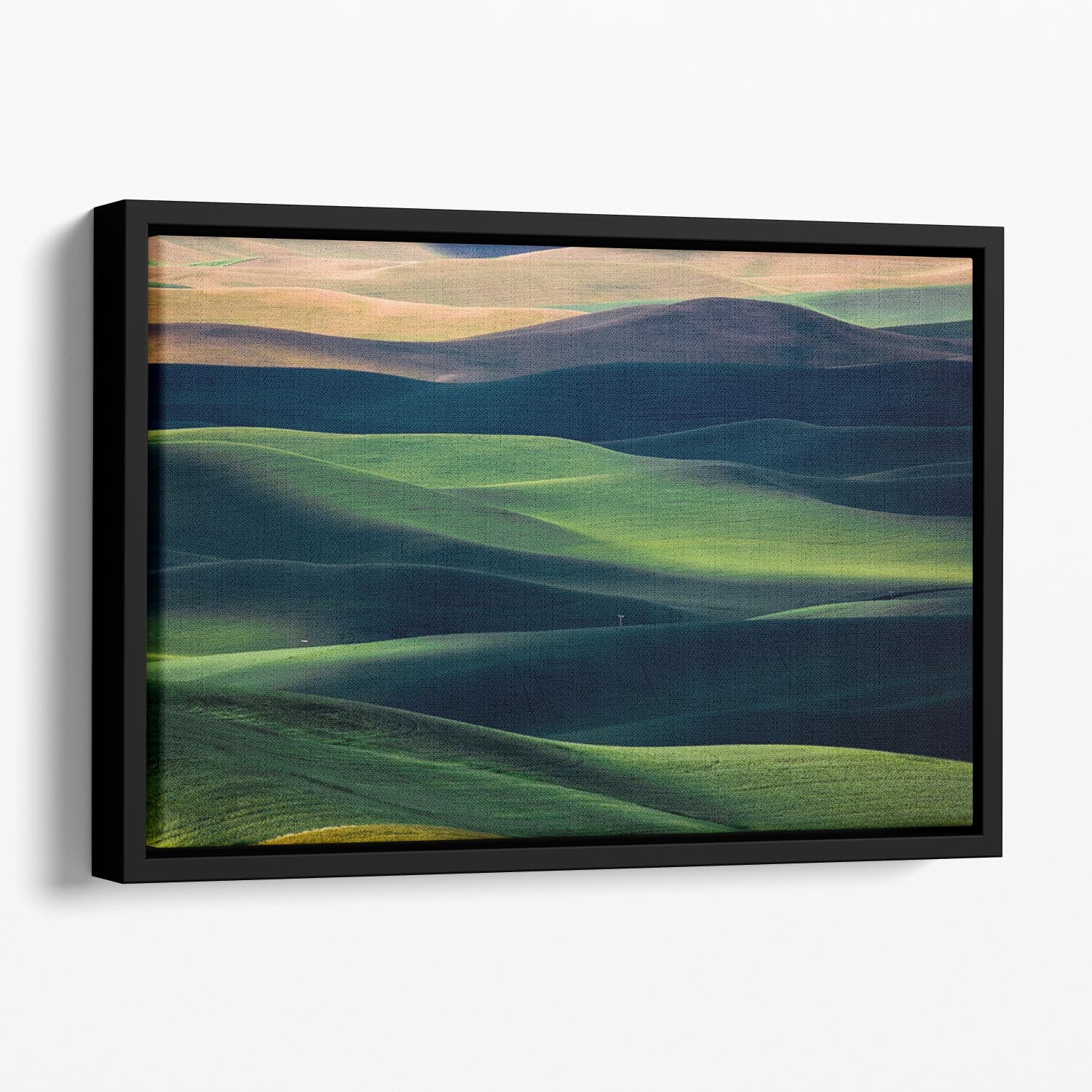 Flow Floating Framed Canvas - Canvas Art Rocks - 1