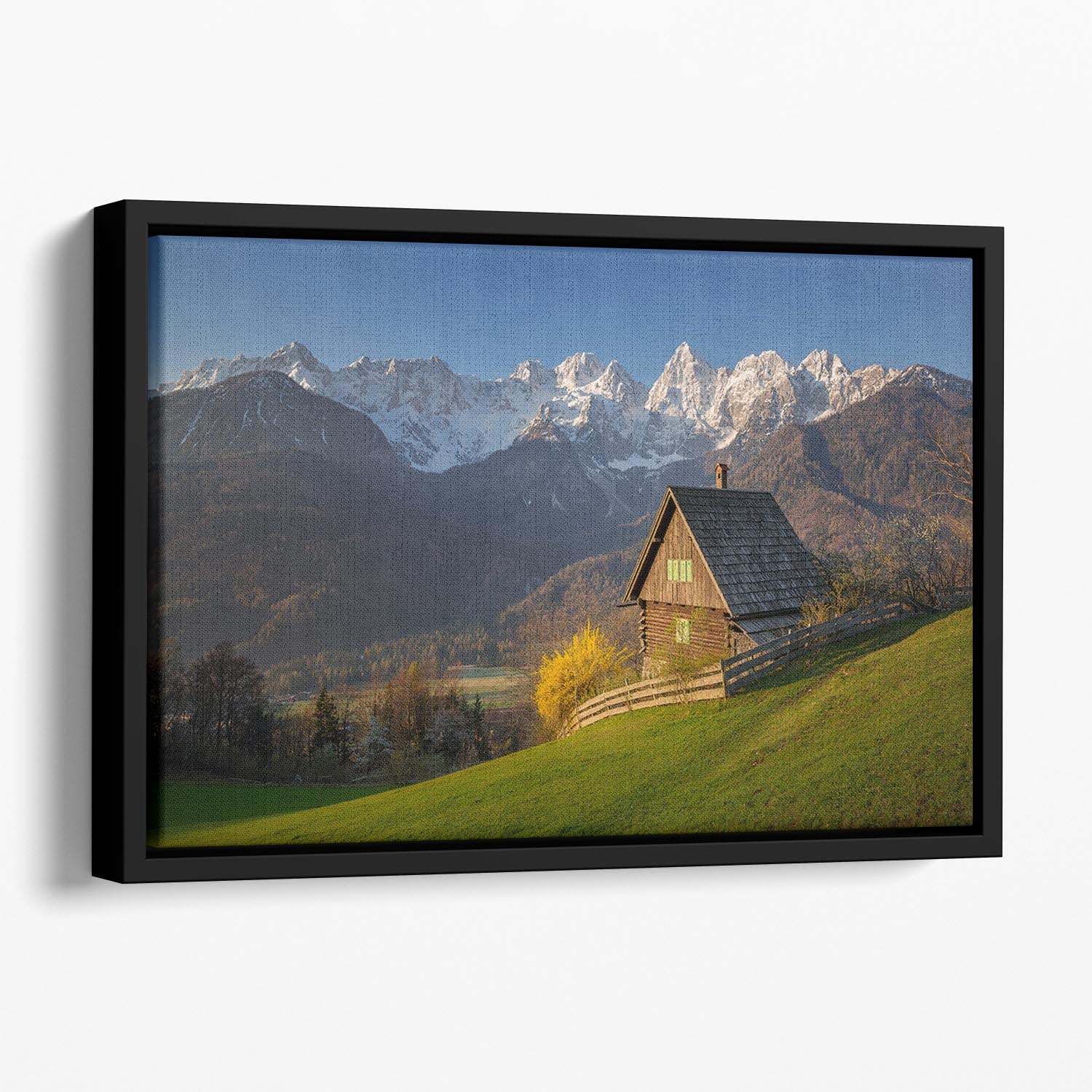 Idyllic Scenery Floating Framed Canvas - Canvas Art Rocks - 1