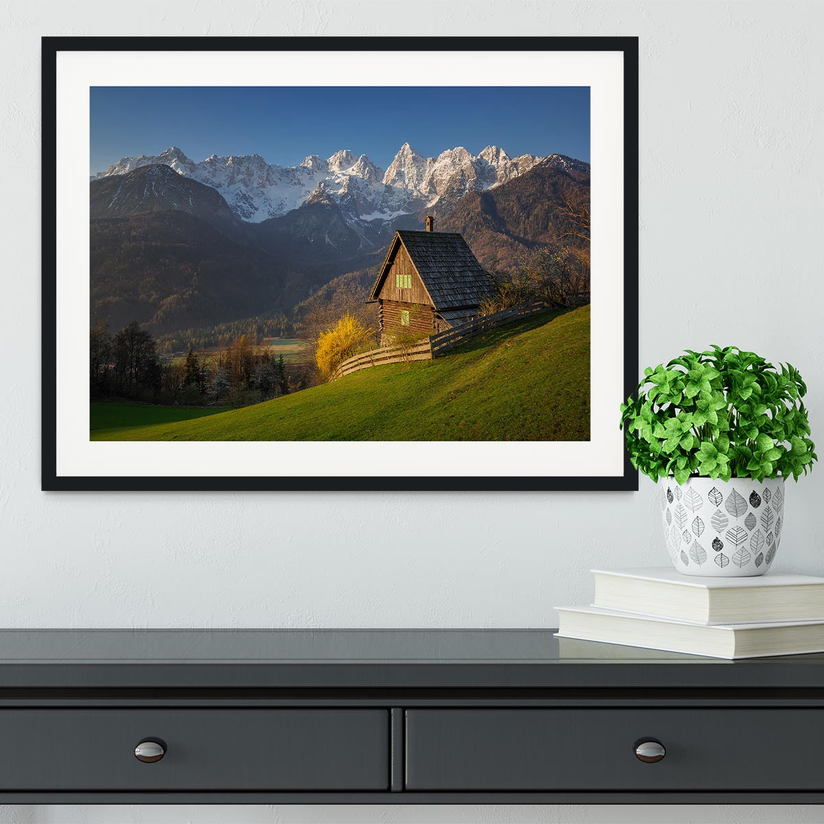 Idyllic Scenery Framed Print - Canvas Art Rocks - 1