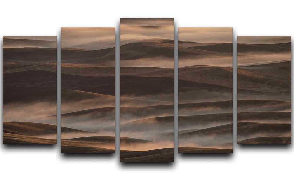 Early Spring Morning At Palouse 5 Split Panel Canvas - Canvas Art Rocks - 1