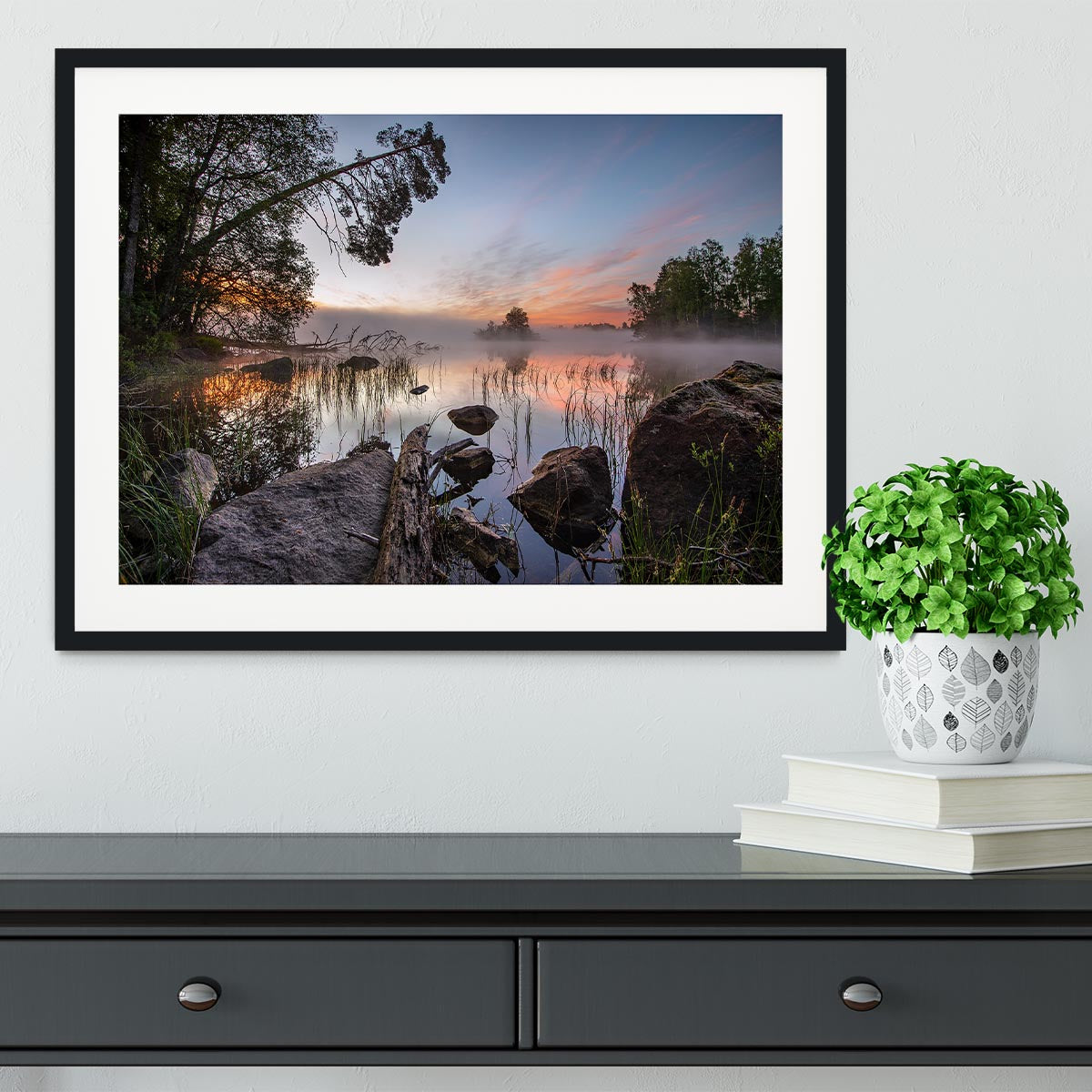 Peaceful Morning Framed Print - Canvas Art Rocks - 1