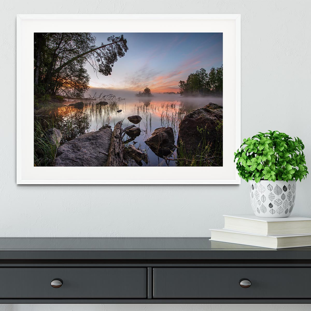 Peaceful Morning Framed Print - Canvas Art Rocks - 5