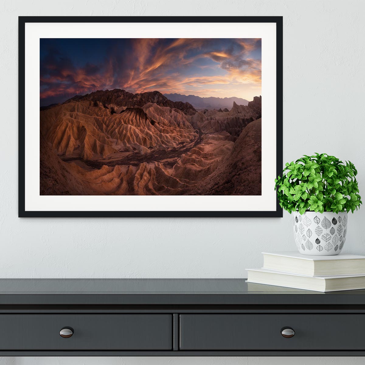 Zabriskie Point Framed Print - Canvas Art Rocks - 1