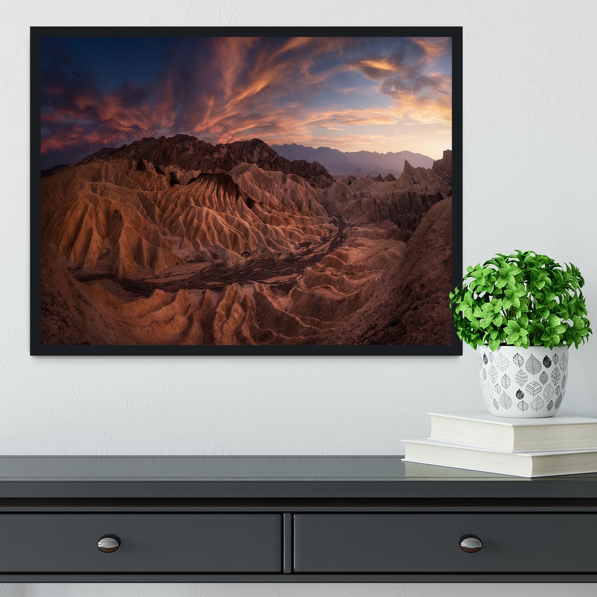 Zabriskie Point Framed Print - Canvas Art Rocks - 2