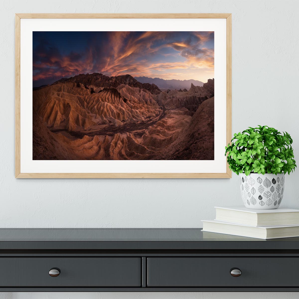 Zabriskie Point Framed Print - Canvas Art Rocks - 3