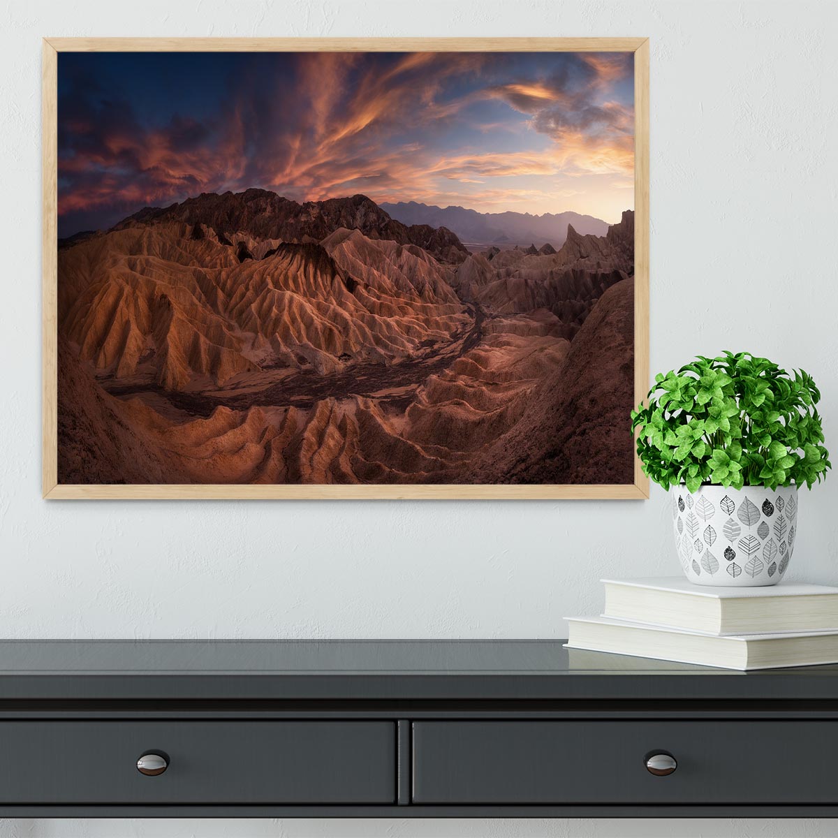 Zabriskie Point Framed Print - Canvas Art Rocks - 4