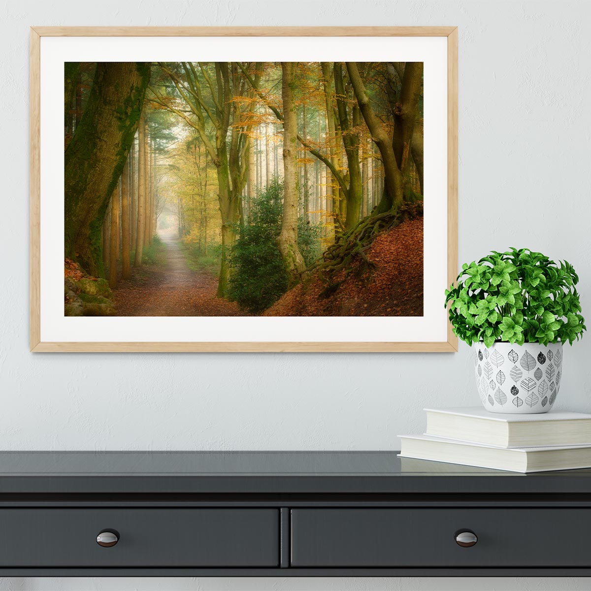 Following Fog Framed Print - Canvas Art Rocks - 3