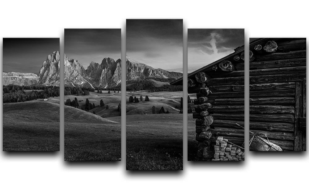 Lodge In Alpe Di Siusi 5 Split Panel Canvas - Canvas Art Rocks - 1
