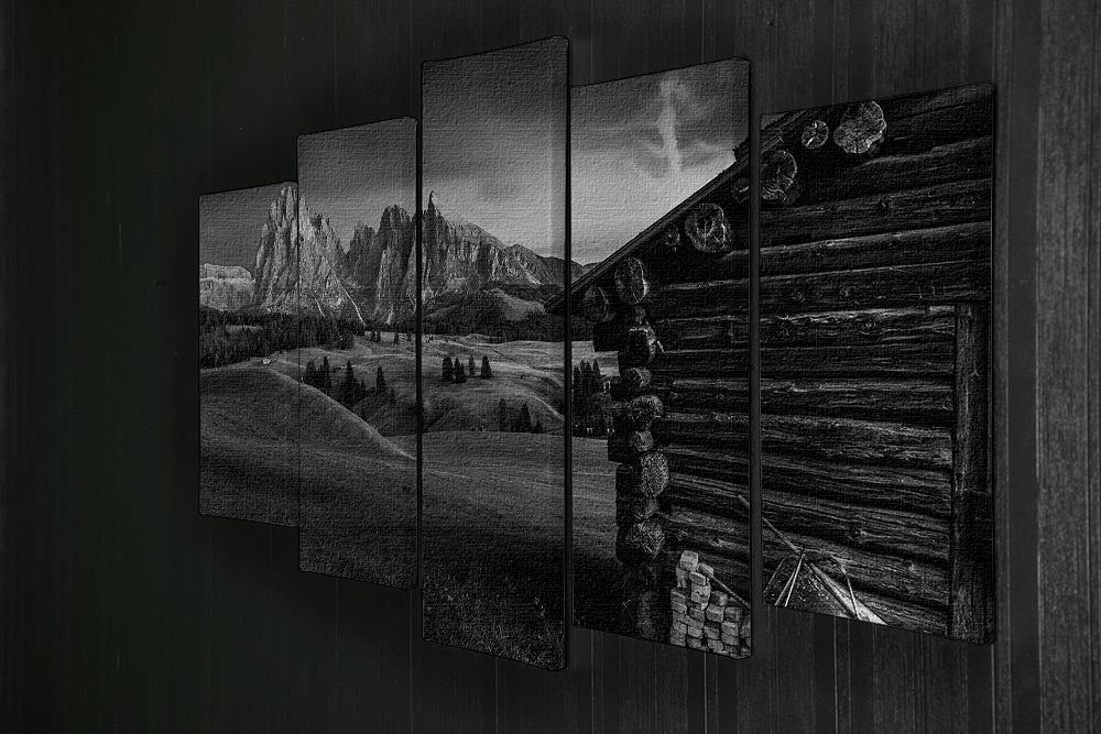 Lodge In Alpe Di Siusi 5 Split Panel Canvas - Canvas Art Rocks - 2