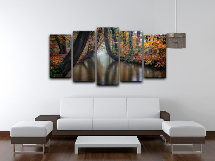 Enchanted Autumn 5 Split Panel Canvas - Canvas Art Rocks - 3