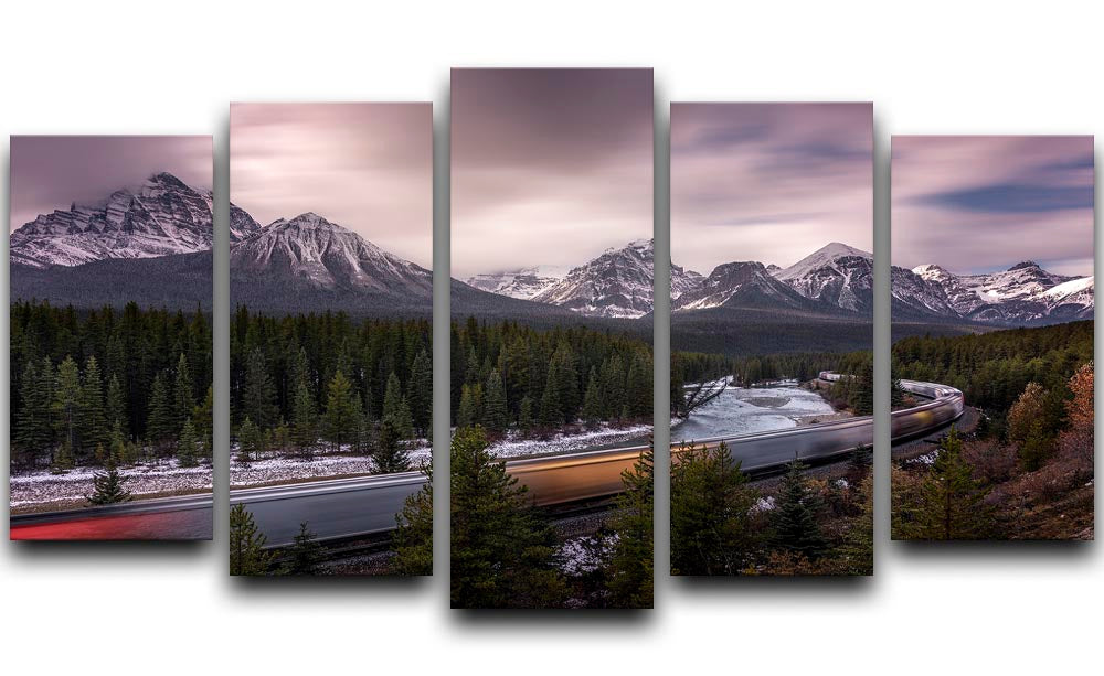 Last Train To Light 5 Split Panel Canvas - Canvas Art Rocks - 1