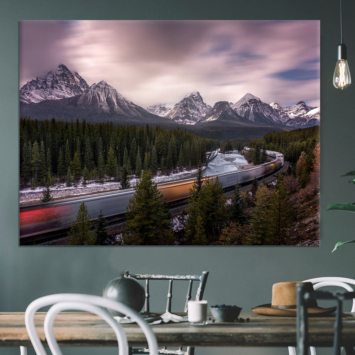Last Train To Light Canvas Print or Poster - Canvas Art Rocks - 3