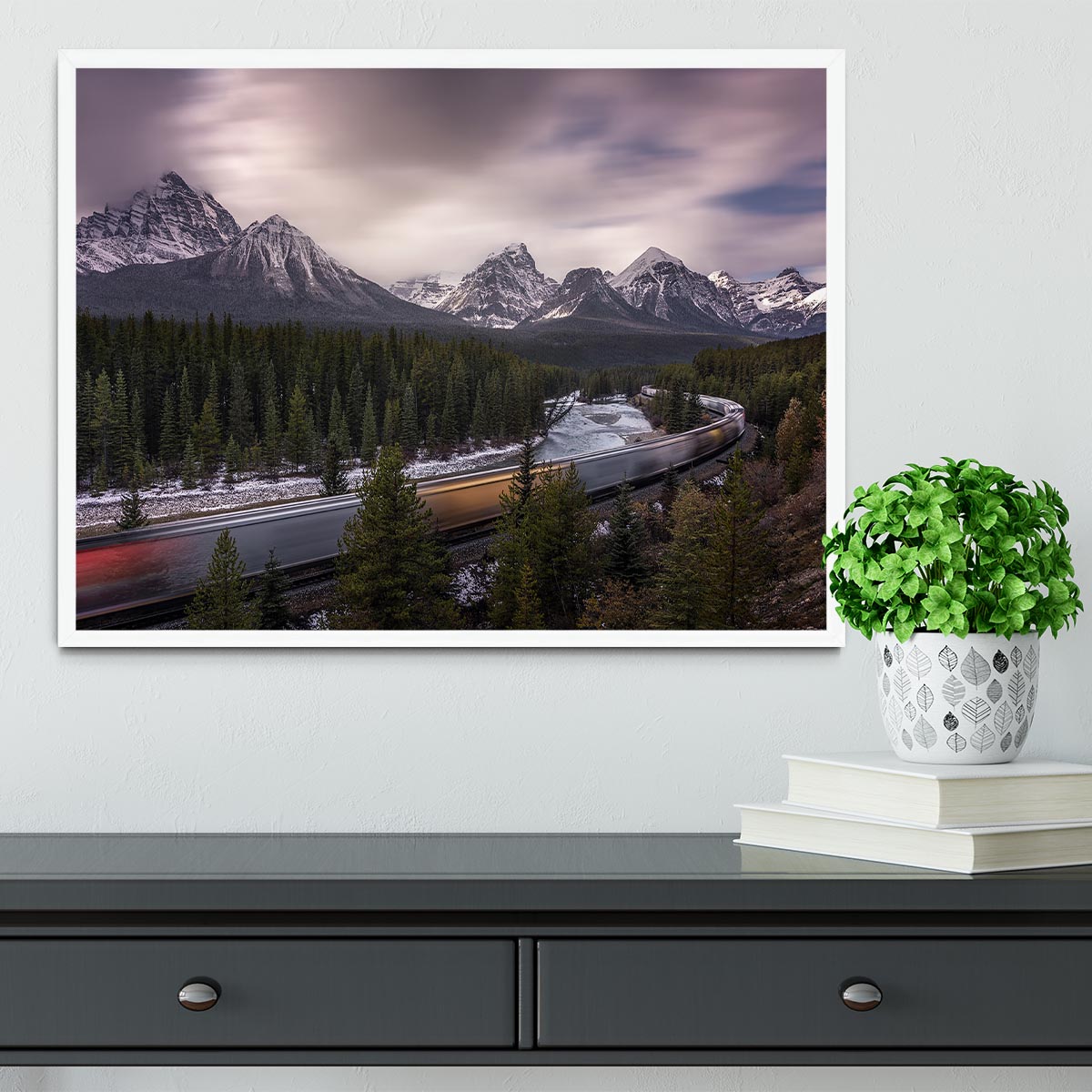 Last Train To Light Framed Print - Canvas Art Rocks -6